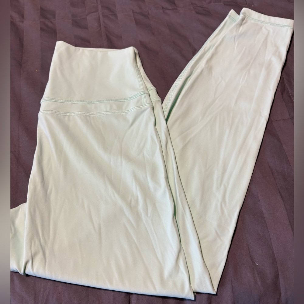 Mint Green High-Waisted Leggings.  Crazy Yoga.